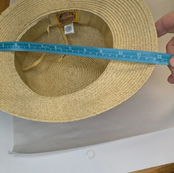 Scala Beige Straw Hat with Black Ribbon and Scala embbem - Picture 5 of 6